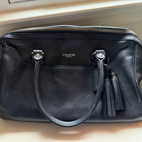 Coach Black leather Hayley satchel - Picture 7 of 10